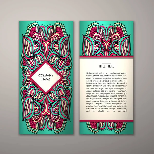 Flyer şablonu ile soyut süsleme