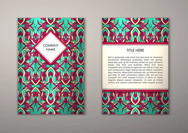 Flyer şablonu ile soyut süsleme