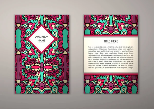 Flyer şablonu ile soyut süsleme