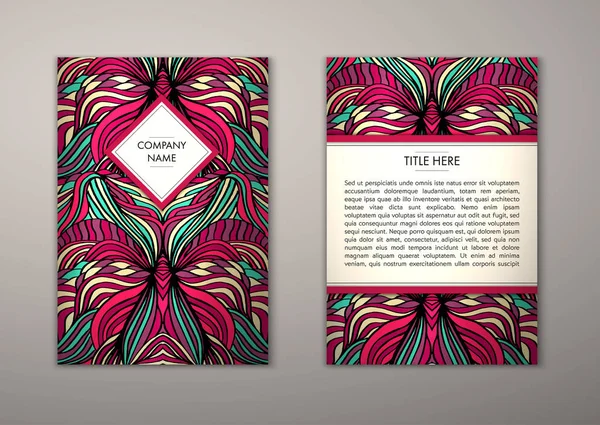 Flyer şablonu ile soyut süsleme