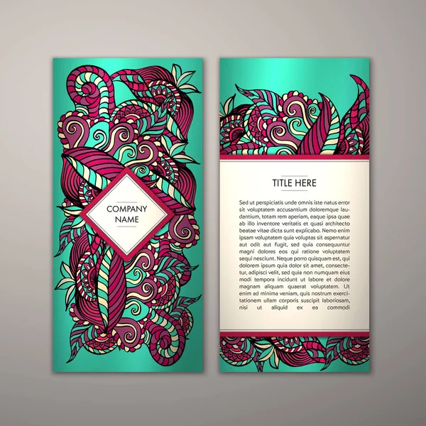 Flyer şablonu ile soyut süsleme