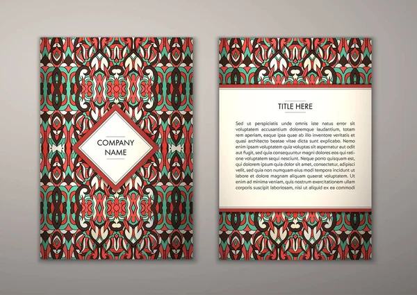 Flyer şablonu ile soyut süsleme