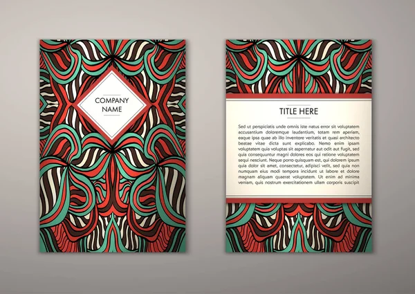 Flyer şablonu ile soyut süsleme