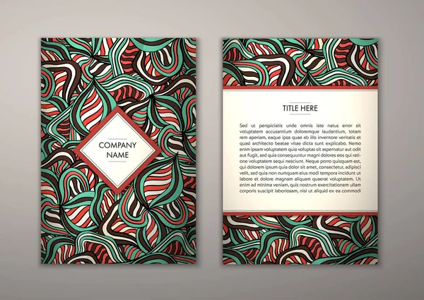 Flyer şablonu ile soyut süsleme