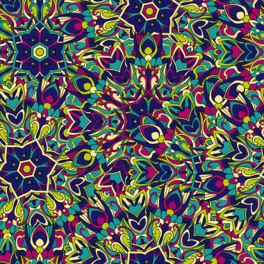 Dikişsiz kabile soyut desen