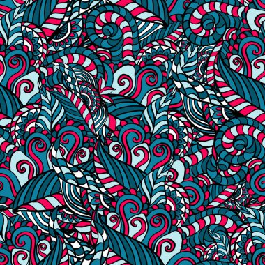 Dikişsiz çiçek soyut desen