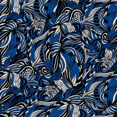 Dikişsiz çiçek soyut desen