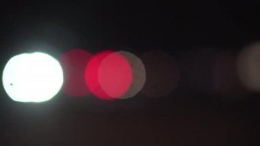 bokeh, gece otoyolda sürüş