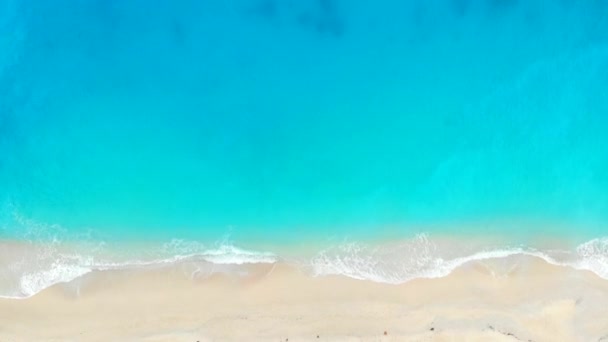 Blick von oben auf den Wrackstrand von Navagio in Zakynthos Griechenland — Stockvideo