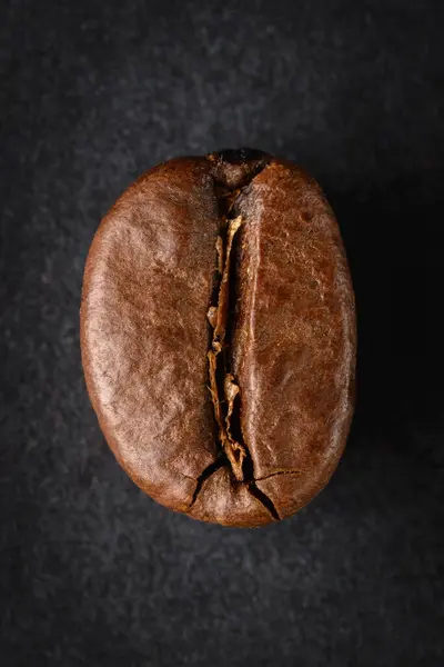 Roasted coffee bean, detailed macro. — Stock Photo, Image