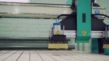 Moving elements of a CNC machine.