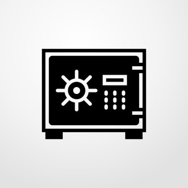 güvenli simgesi. Düz tasarım