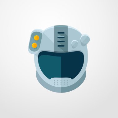 Astronot simgesi. düz tasarım