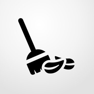 paspas simgesi. düz tasarım