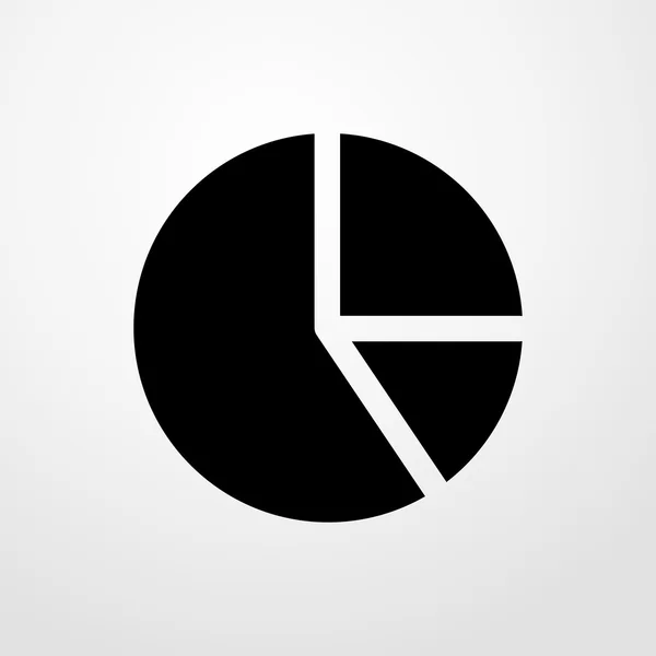 Icono gráfico circular. diseño plano — Vector de stock
