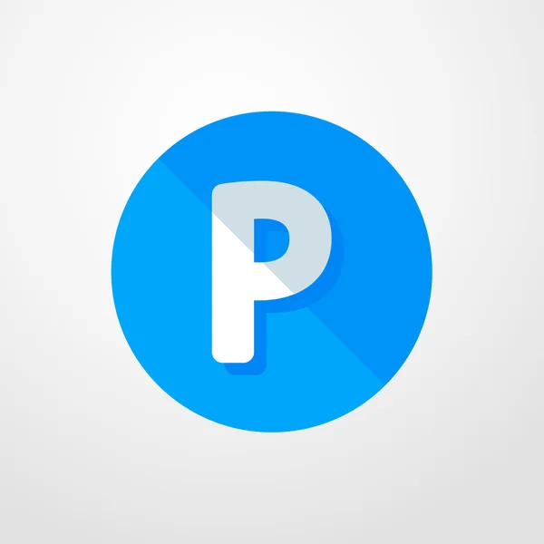 Parking icon. flat design — Stock Vector