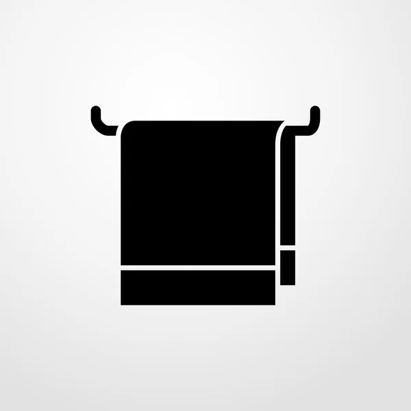 Icono de toalla. diseño plano — Vector de stock