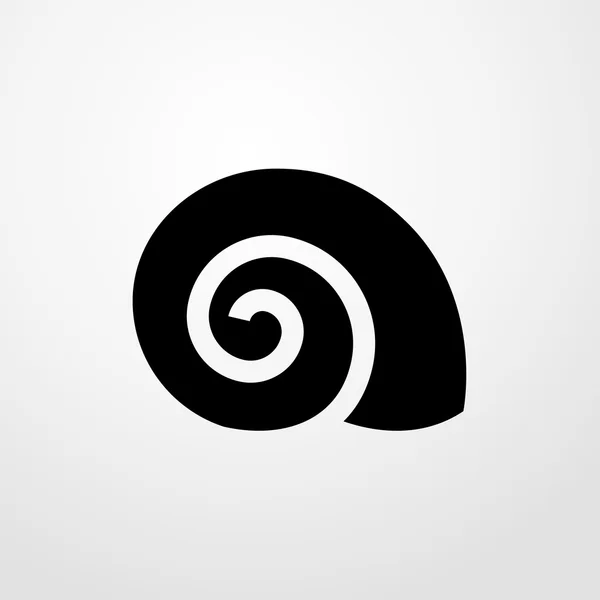 Shell-Symbol. flache Bauweise — Stockvektor