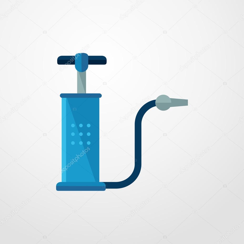 inflatable pump icon. flat design