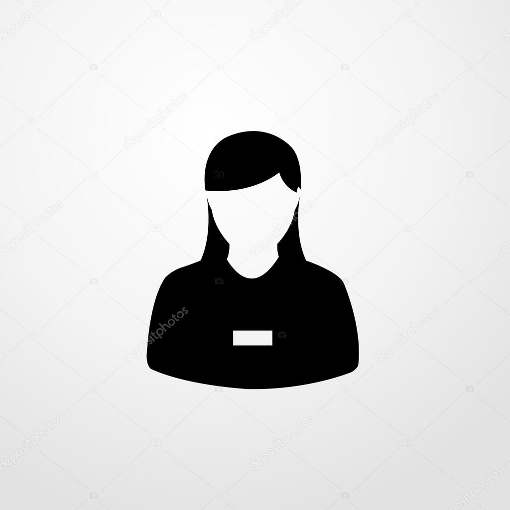 profile picture icon. flat design