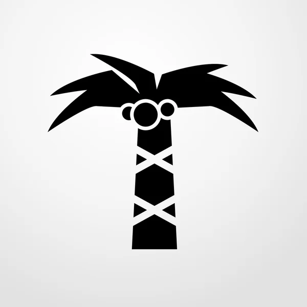 Coconut tree ikonen. platt design — Stock vektor