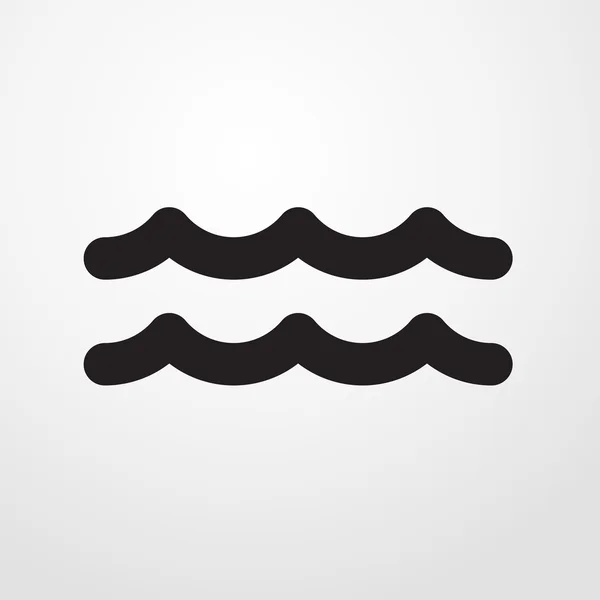 Икона морских волн. плоский дизайн — стоковый вектор
