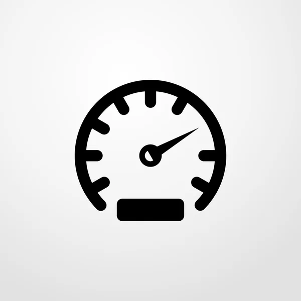 Snelheidsmeter pictogram. Platte ontwerp — Stockvector