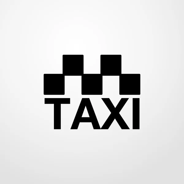 Icône de signe de taxi. design plat — Image vectorielle