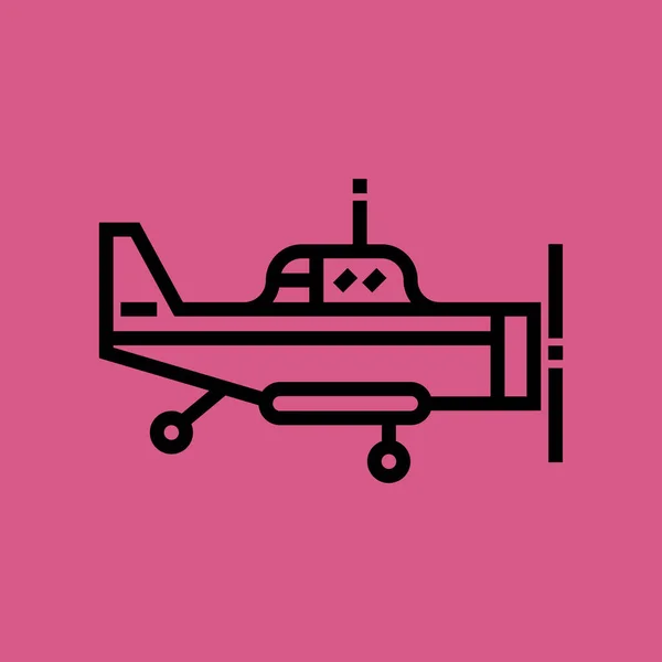 Икона самолета. плоский дизайн — стоковый вектор
