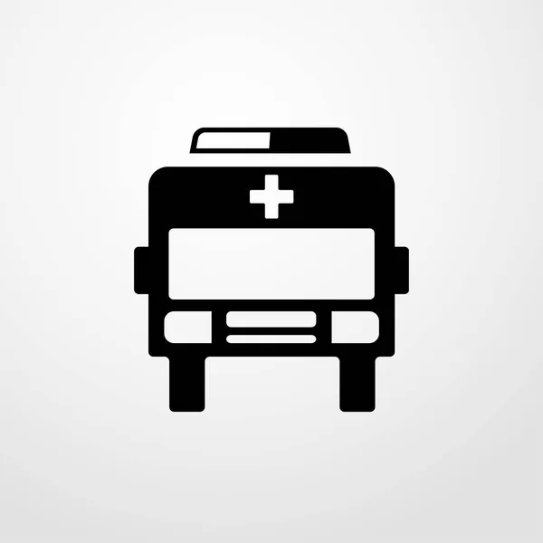 Krankenwagen-Symbol. flache Bauweise — Stockvektor