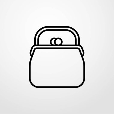 çanta simgesi. glat tasarım