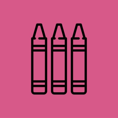 boya kalemi simgesi. düz tasarım