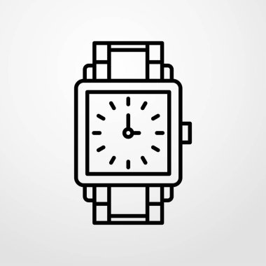 el izle simgesi. Düz tasarım