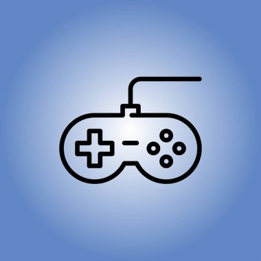 Gamepad simgesi. Düz tasarım