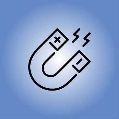 mıknatıs simgesini. düz tasarım