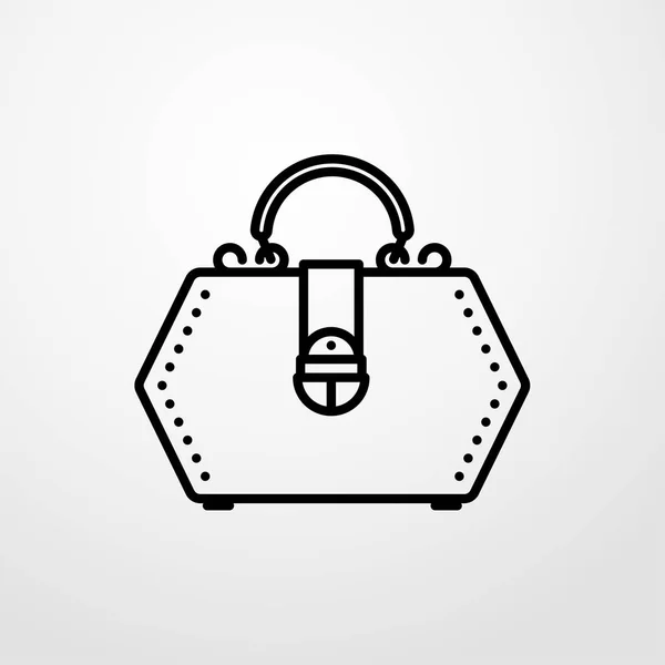 Taschensymbol. Glattes Design — Stockvektor