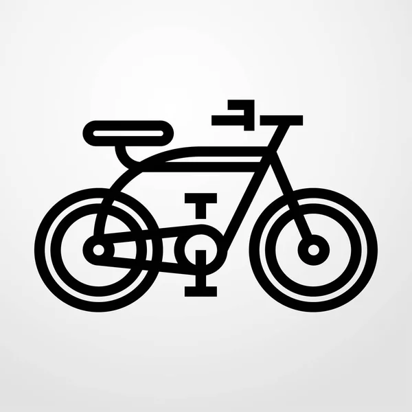 Fahrradsymbol. flache Bauweise — Stockvektor