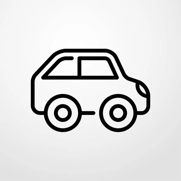 Icona dell'auto. design piatto — Vettoriale Stock