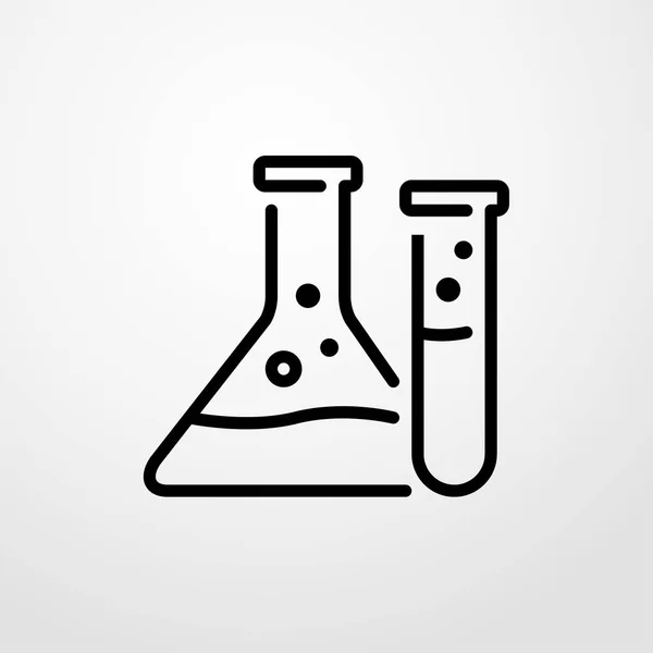 Ícone de química. design plano — Vetor de Stock