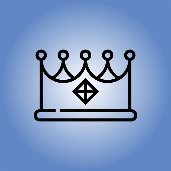 Crown icon. flat design — Stock Vector