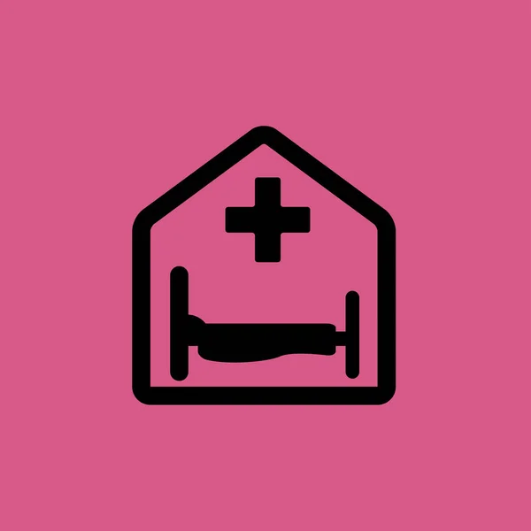 Health center icon. flat design — Stock Vector