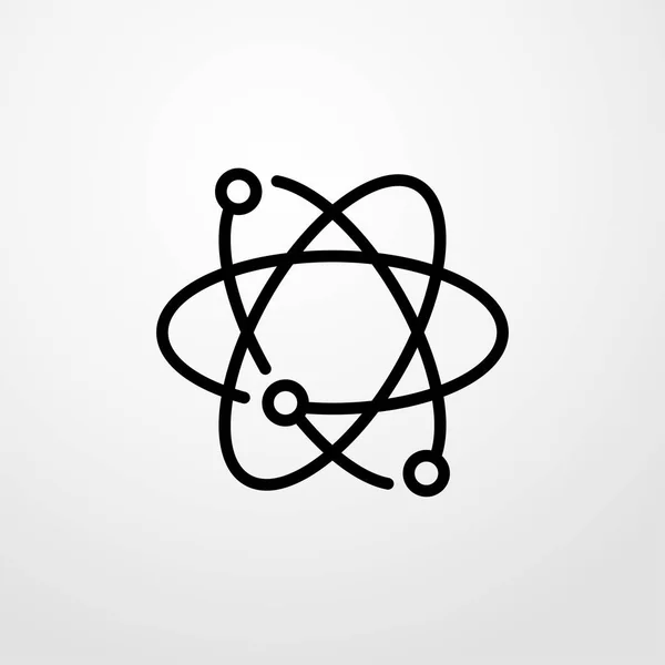 Molekula ikon. lapos kialakítás — Stock Vector