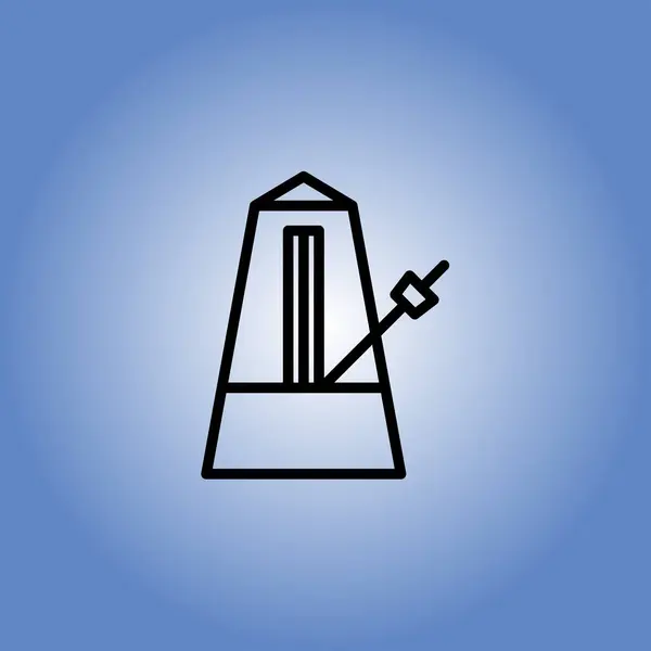 Metronom ikona. plochý design — Stockový vektor