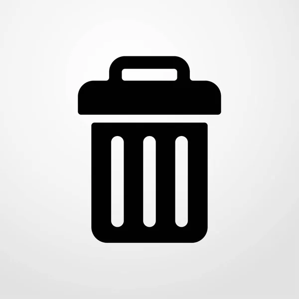 Recycler icône poubelle. design plat — Image vectorielle