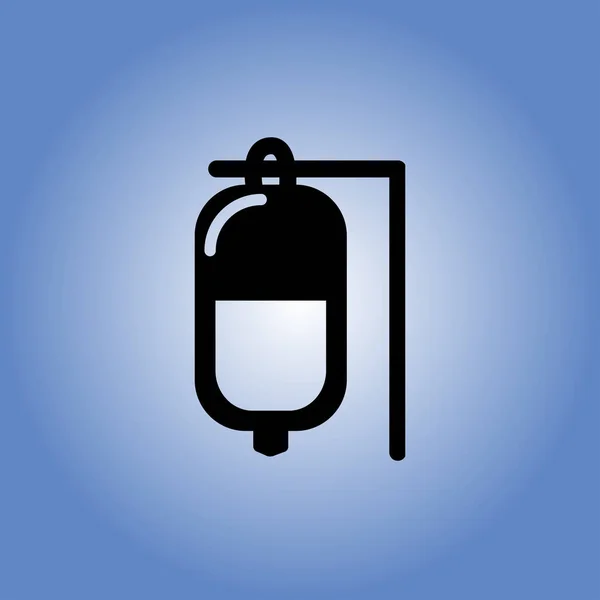 Icona sacchetto di siero. design piatto — Vettoriale Stock