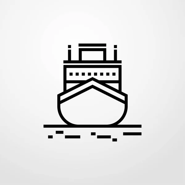 Ship icon. flat design — Stock Vector