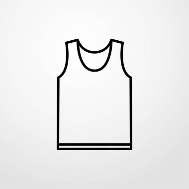 gömlek simgesi. düz tasarım