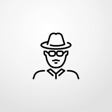 casus simgesi. düz tasarım