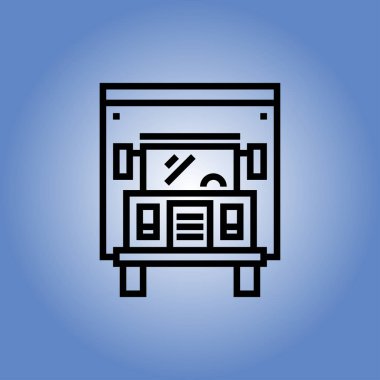 kamyon simgesi. düz tasarım