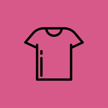 T-shirt simgesi. düz tasarım